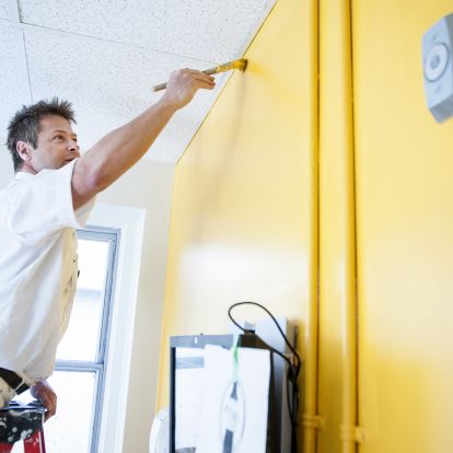 Colourful paint on the walls, which match the new wayfinding signs, will help patients and families find their way around KGH.
