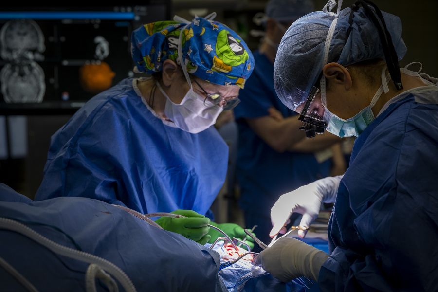 Surgical team in the OR at KGH site