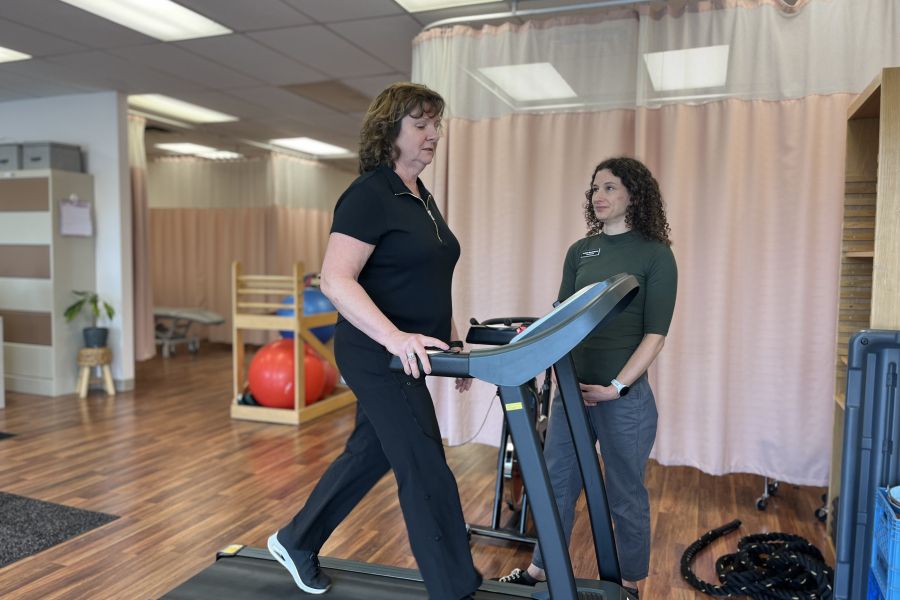 KHSC Patient Terri Swain-Collins participated in the exercise program as part of the clinical trial.