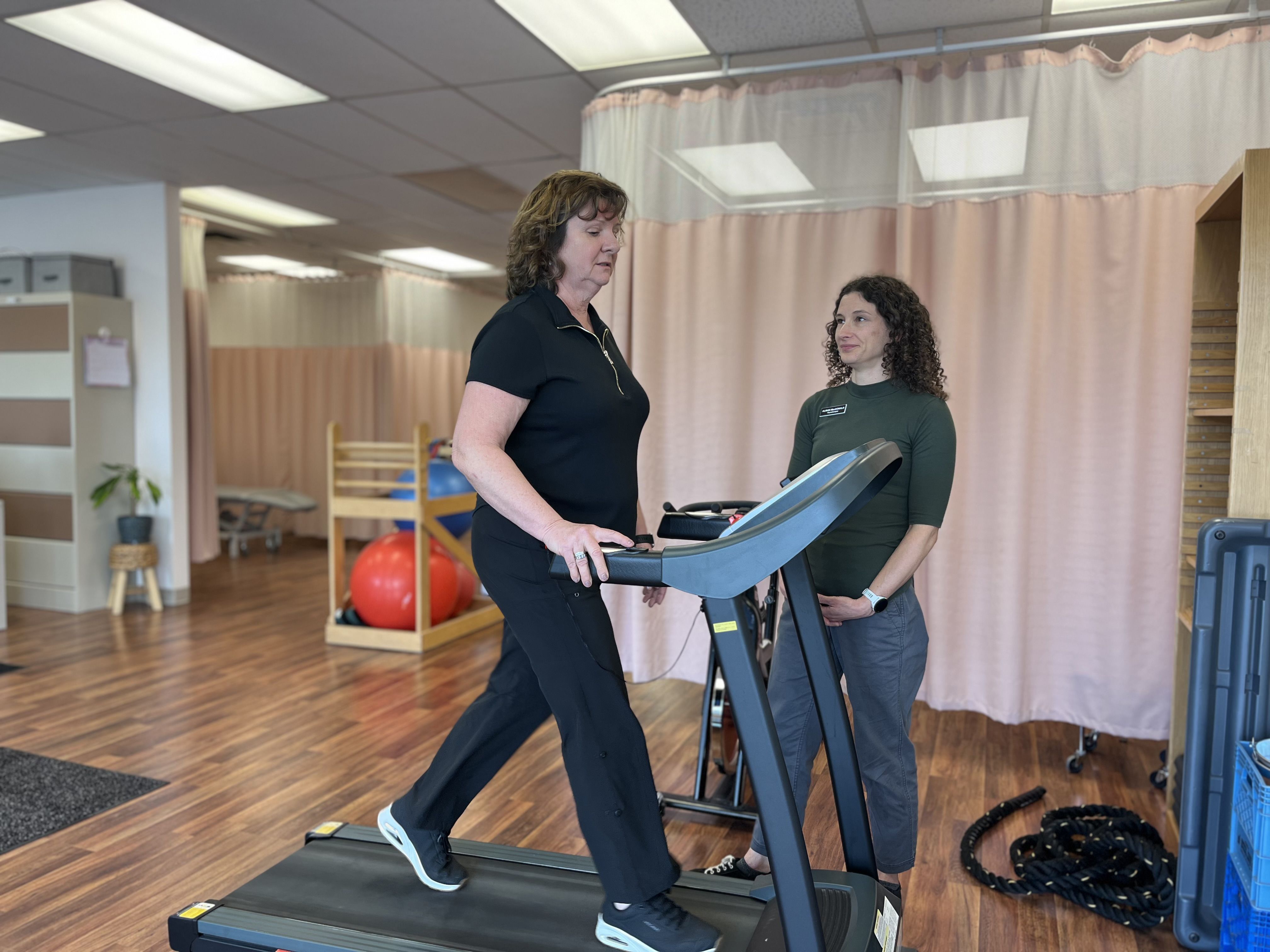 KHSC Patient Terri Swain-Collins participated in the exercise program as part of the clinical trial. 